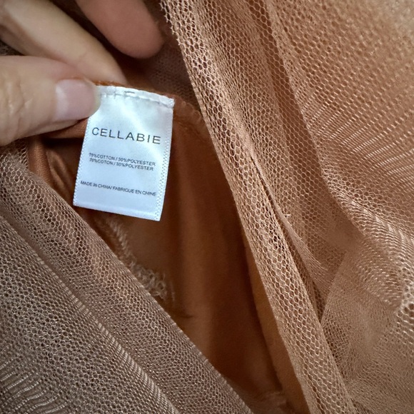 Elegant Pink and Brown Layered Tulle Skirt - Picture 2 of 3